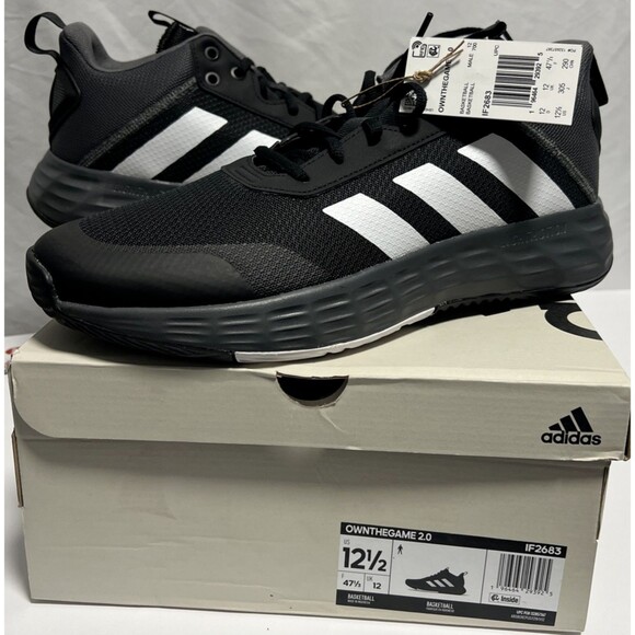 Adidas Own The Game 2.0 Size 12.5 Black IF2683 NIB main image 6